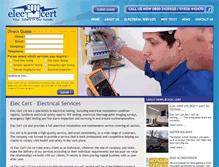 Tablet Screenshot of electricaltestingcertification.co.uk